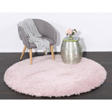 Flokati Light Pink Shaggy - RugsAU