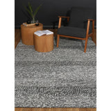 MIXED CHARCOAL WOOL RUG 2