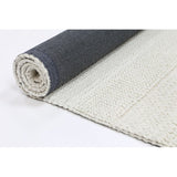 WHITE WOOL RUG 2