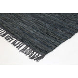 Gypsy Grey Leather Rug - RugsAU