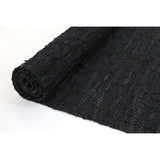 Gypsy Black Leather Rug - RugsAU