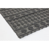 Himalaya Grey Geometric Wool Rug - RugsAU