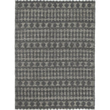 Himalaya Grey Geometric Wool Rug - RugsAU