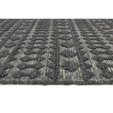 Himalaya Grey Geometric Wool Rug - RugsAU