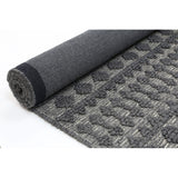 Himalaya Grey Geometric Wool Rug - RugsAU