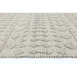 Himalaya Natural Geometric Wool Rug - RugsAU