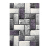 Modern Purple Grey 4289 - RugsAU