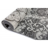 Patchwork Black Grey Rug