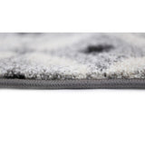 Patchwork Black Grey Rug