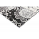 Patchwork Black Grey Rug