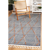 Grey Rust Diamond Rugs