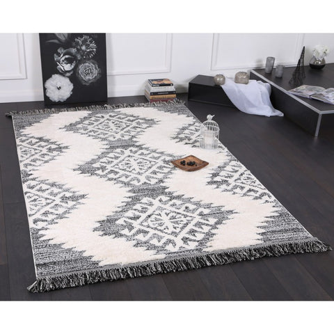 Kazaa Cream Grey 8752 Rug