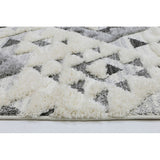 Kazaa Cream Grey Triangle 8988  Rug