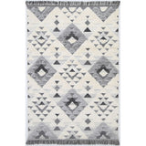 Kazaa Cream Grey Triangle 8988  Rug