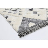 Kazaa Cream Grey Triangle 8988  Rug