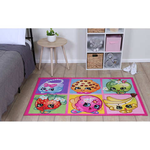 SHOPKINS COLLAGE KIDS RUG