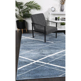 KIMBER CRISS CROSS D.BLUE RUG 2