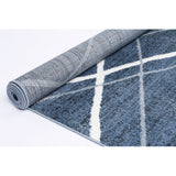 KIMBER CRISS CROSS D.BLUE RUG 2