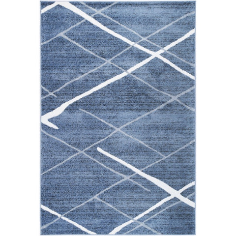 KIMBER CRISS CROSS D.BLUE RUG 2