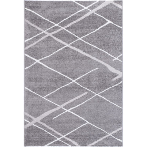 KIMBER CRISS CROSS GREY RUG 2