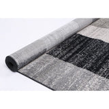 KIMBER BLACK GREY RUG 6