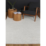 WHITE LOOP WOOL RUG 3