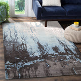 Blue Black Rug - RugsAU