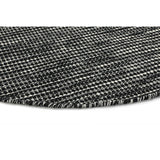 Scandinavian Wool & Cotton Black Rug - RugsAU