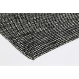 Scandinavian Wool & Cotton Black Rug - RugsAU