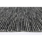 Scandinavian Wool & Cotton Black Rug - RugsAU