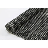 Scandinavian Wool & Cotton Black Rug - RugsAU