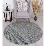 Scandinavian Wool & Cotton Teal Rug - RugsAU