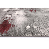 Hilton Grey Red  754 98 Rug