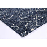 Hilton Diamond Blue Rug 138