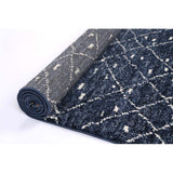 Hilton Diamond Blue Rug 138