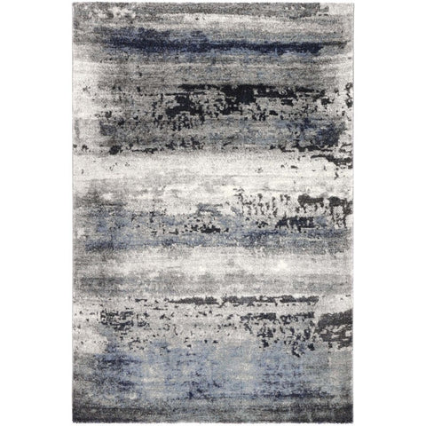 Hilton Grey Navy Blue 142 Rug