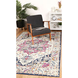 Purple Navy Traditional Rug