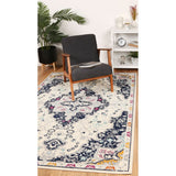 CREAM NAVY VINTAGE RUG SICI15