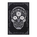 Sugar Skull Single Black Non-Slip - RugsAU